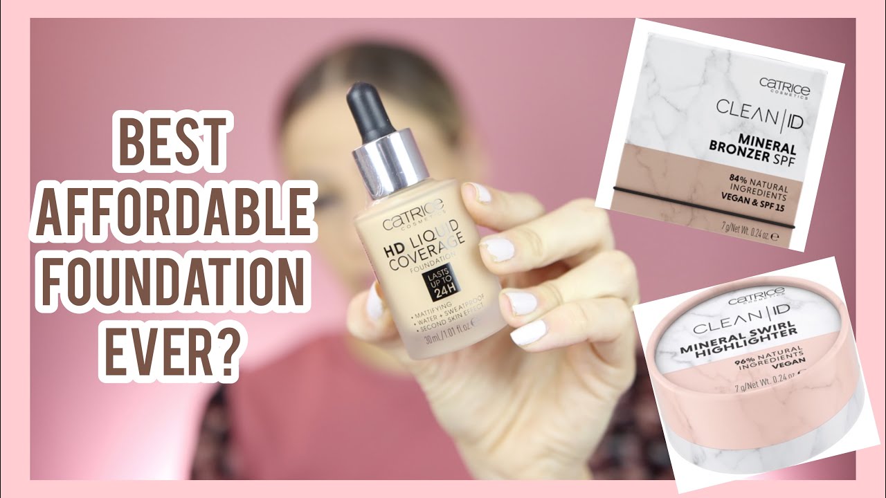 CATRICE HD LIQUID COVERAGE FOUNDATION and NEW ID makeup