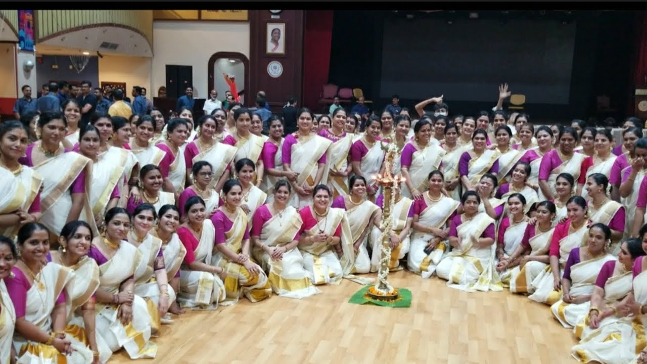 100 Ladies Mega thiruvathira / Middle East Arts and Cultural Society  Abu Dhabi 2022 ...