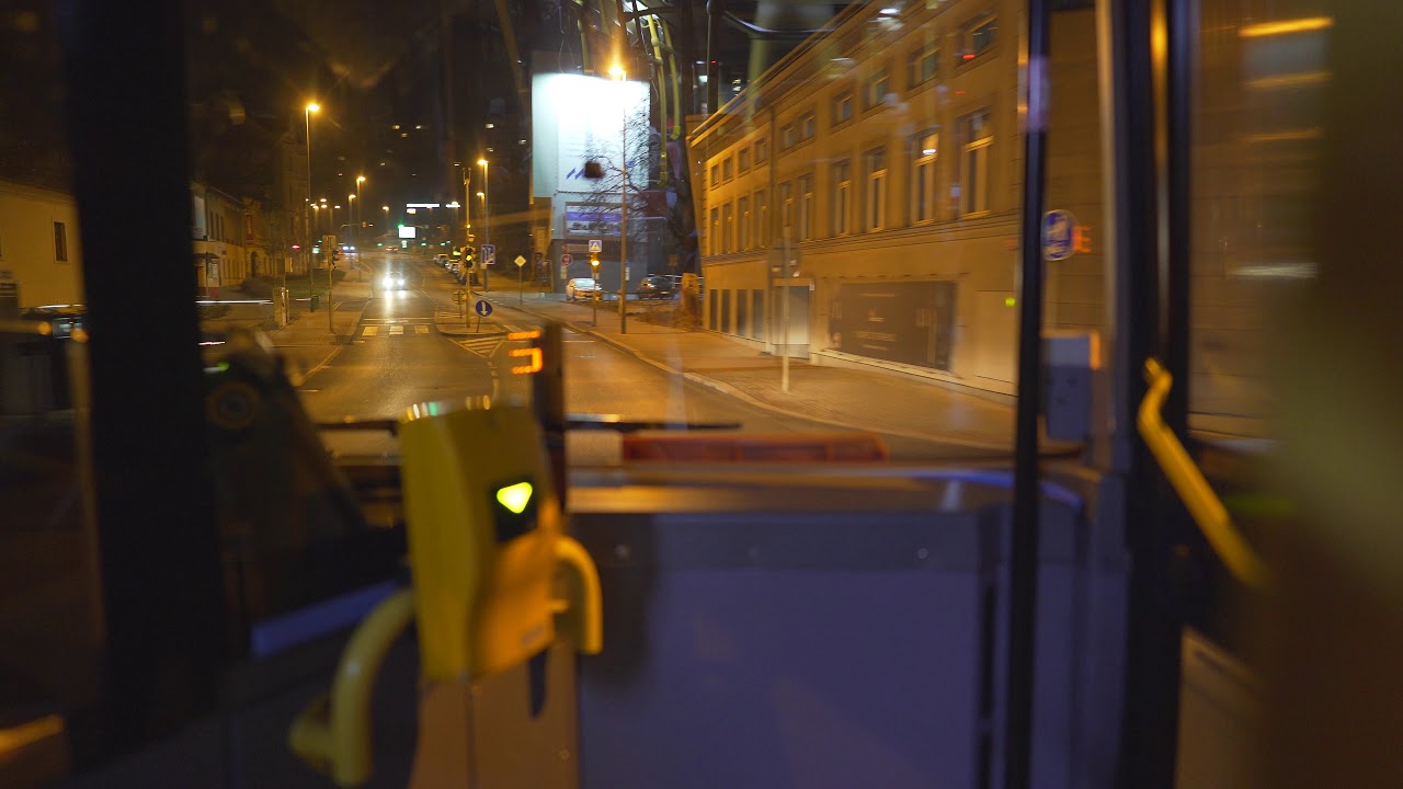 Czech Republic, Prague,  bus 139 night ride from Čechovo náměstí to Zálesí