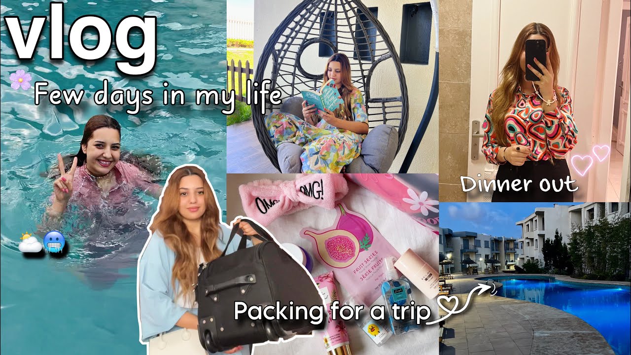 Vlog ✨| Pack with me 🧳, Nails💅, skincare.. (خريجة مع صحاباتي وخواتاتي😍 عمنا وخا البرد⛅️🥶)
