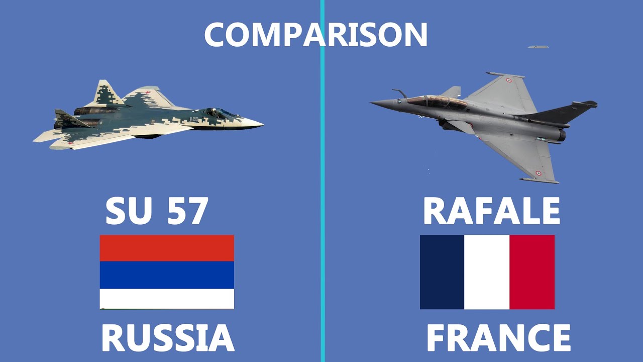Сравнение российского Су-57 и французского истребителя Rafale