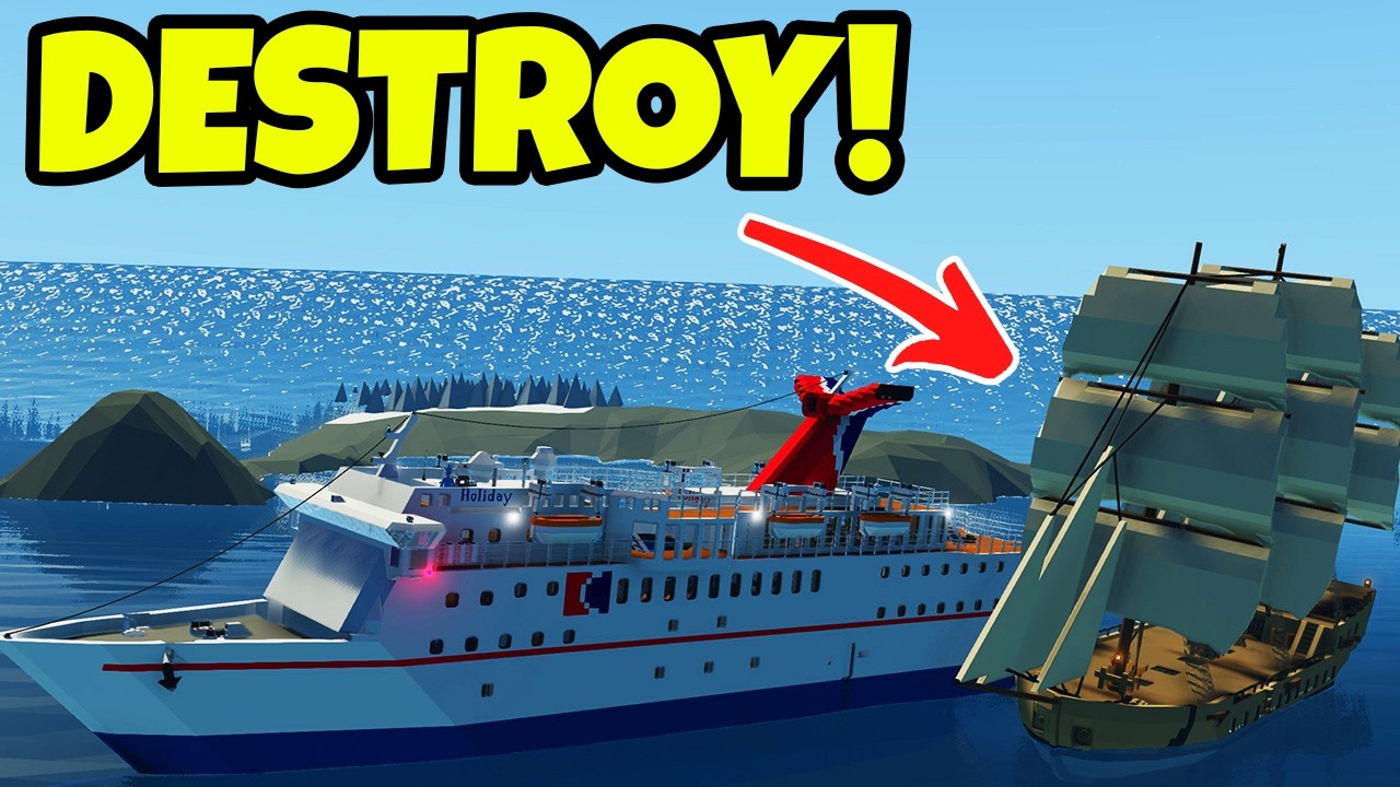 Old Ships vs Modern Ships TSUNAMI CHALLENGE! Stormworks
