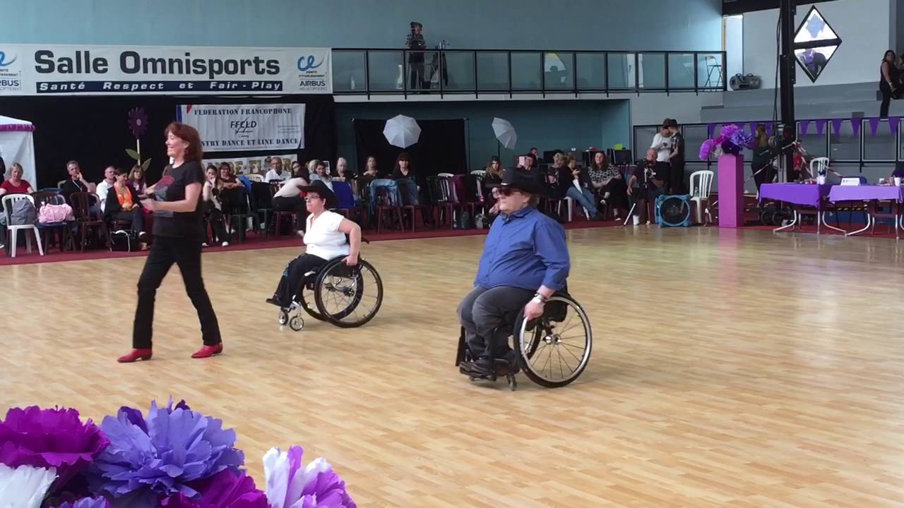 BLUE NIGHT CHA - WHEELCHAIR LINE DANCE COUNTRY, Open de France 2016