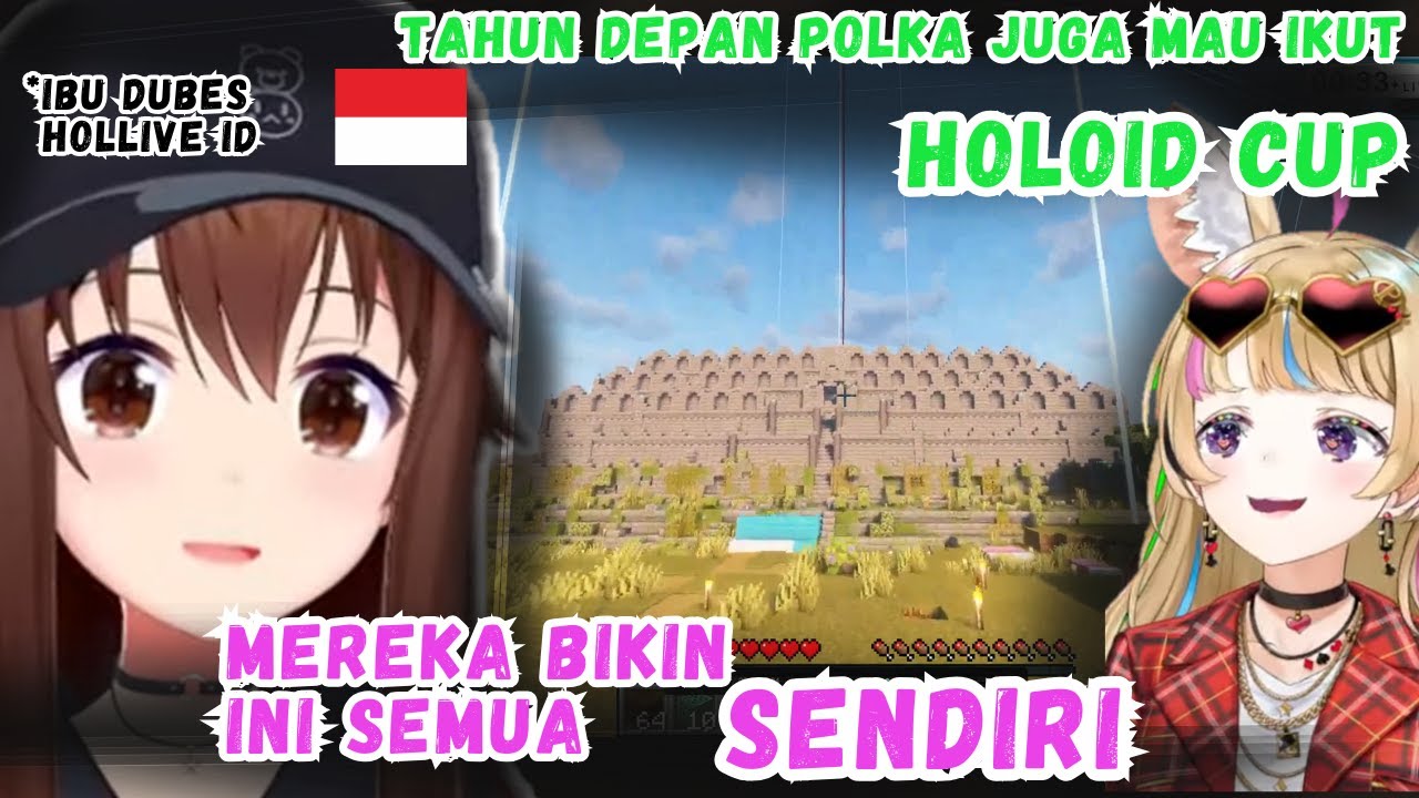 POLKA Diajak SORA Keliling BOROBUDUR Arena HoloID Cup 【Hololive | Clip】