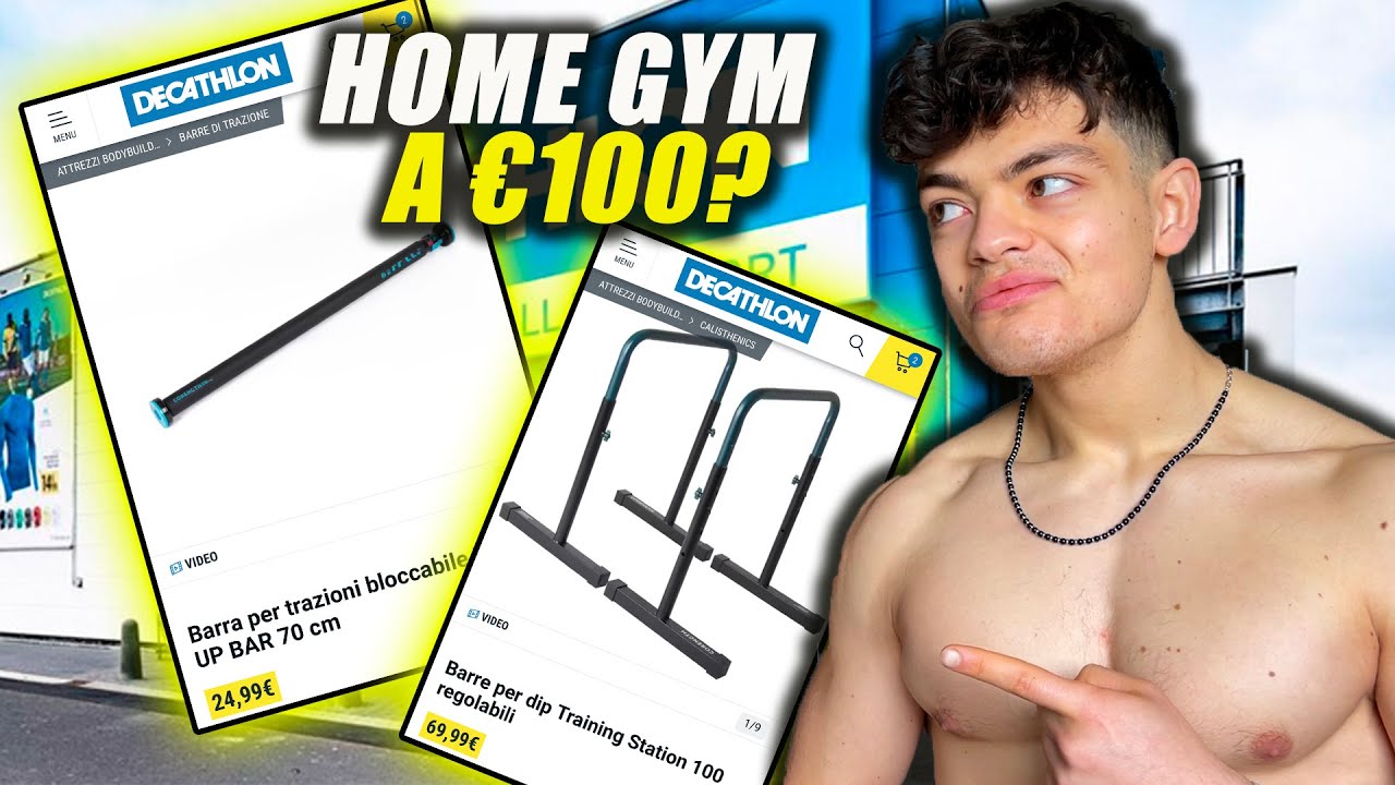 PROVO LE PARALLELE E LA SBARRA PER TRAZIONI DI DECATHLON PER UN HOME GYM ECONOMICA