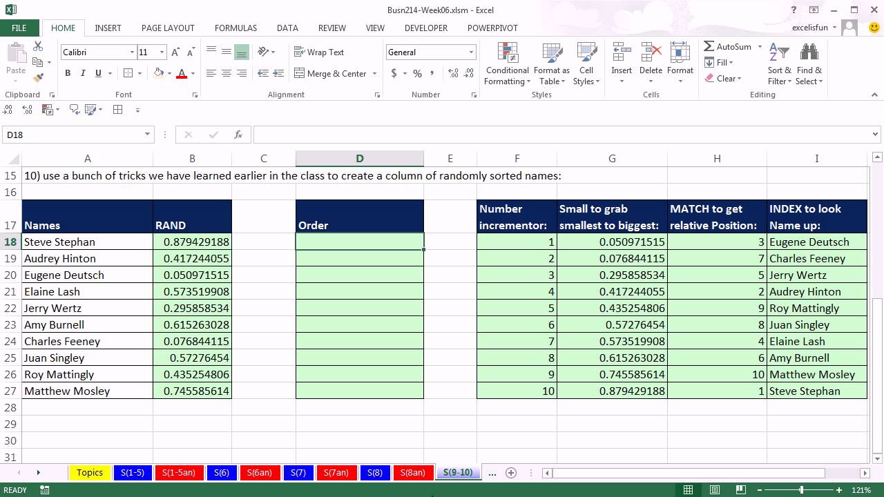 Highline Excel 2013 Class Video 33: Sorting In Excel. Excel Sort (13 Examples)
