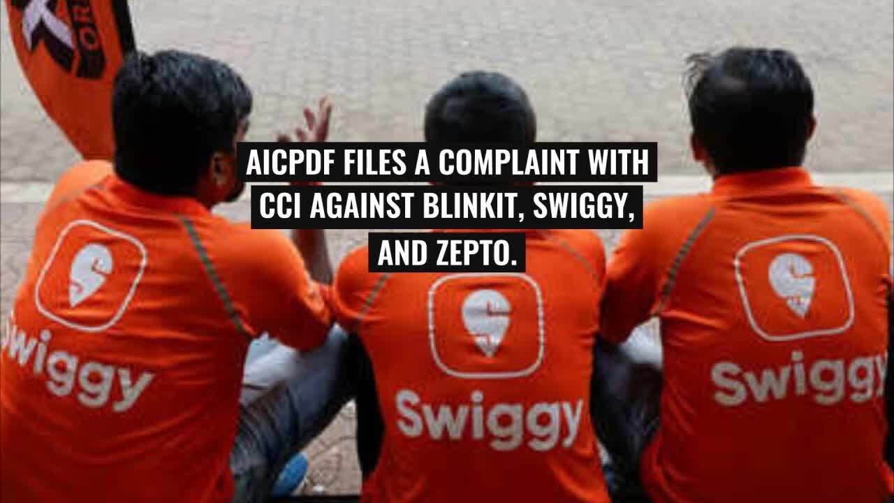 AICPDF Files Complaint Against Blinkit, Swiggy, Zepto for Predatory Pricing