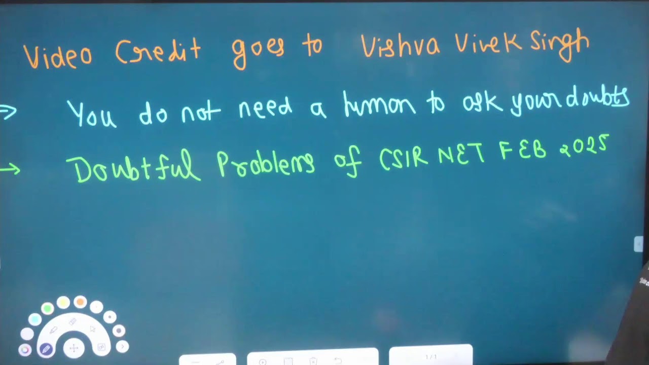 CSIR NET FEB 2025 DOUBTFUL QUESTIONS_ASK EVERYTHING TO AI