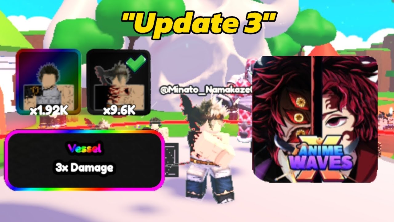 Anime Waves X: Update 3 "Too hard" All codes
