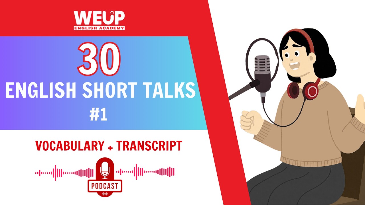🎧 30 ENGLISH SHORT TALKS With 3-Step Method #1 | Toeic Listening