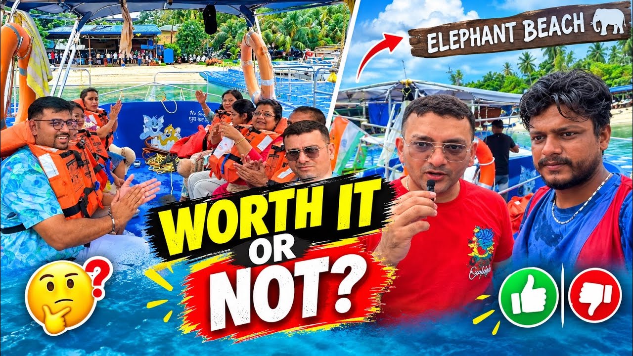 🔥Elephant Beach Havelock: Real Tourist Experience 😱 #minivlog @Islandboydeba 