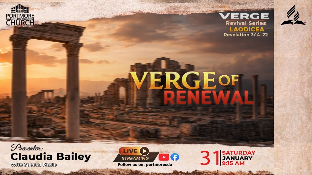 SABBATH SERVICE || SIS. CLAUDIA BAILEY || THE VERGE OF RENEWAL || JAN. 31, 2026