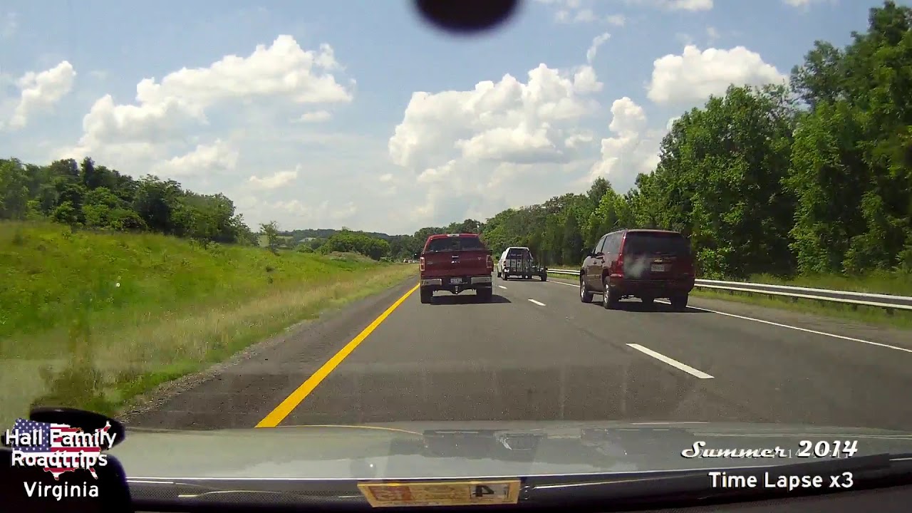 Virginia 2014   Interstate 66 West mile 47 to exit 23