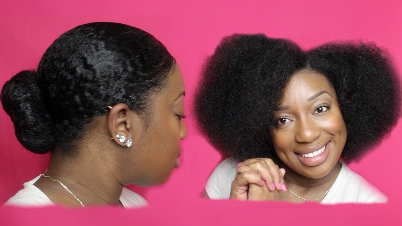 How to: SLEEK LOW BUN for THICK NATURAL HAIR | Latasha Chanel