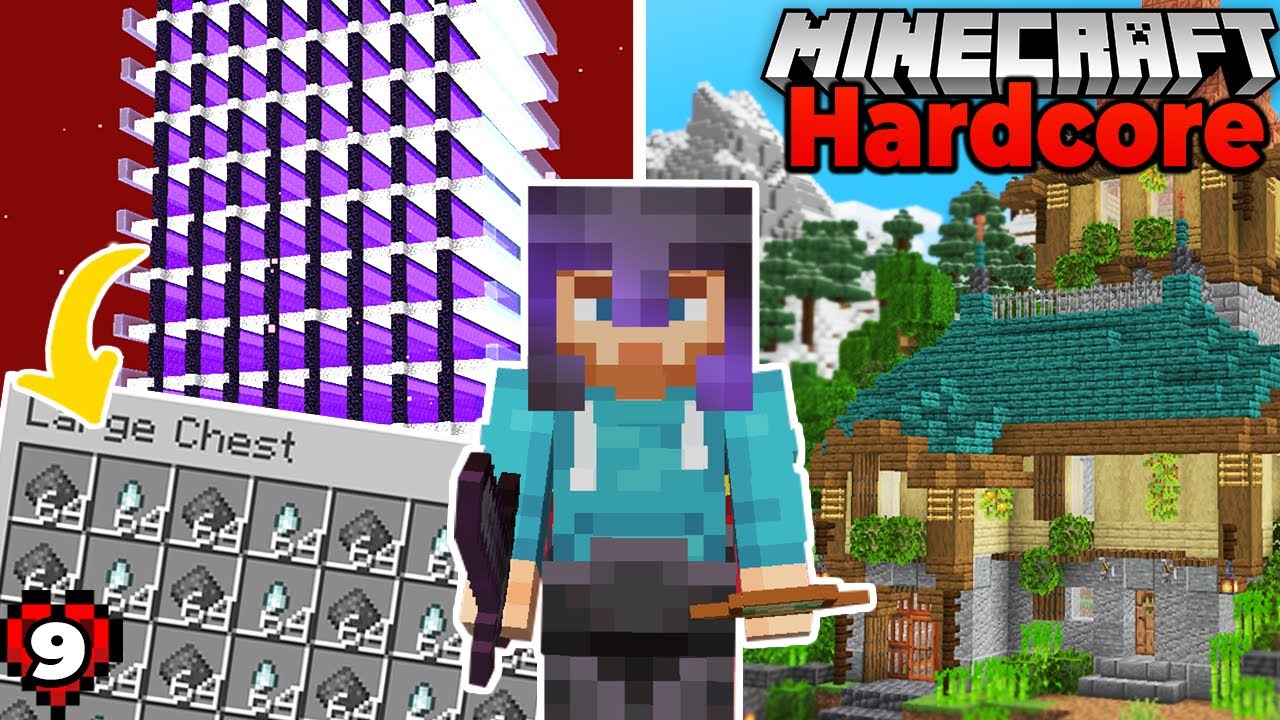I BUILT an INSANE GHAST FARM in HARDCORE MINECRAFT 1.18 SURVIVAL let's Play (#9)