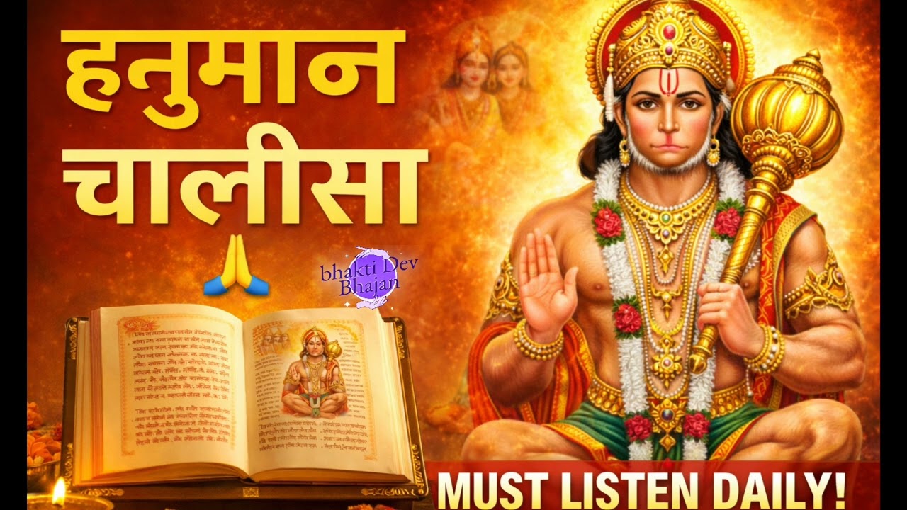 हनुमान चालीसा 🙏 | सुबह सुनें चमत्कार देखें | Powerful Hanuman Chalisa ||   Bajrang Bali Bhajan