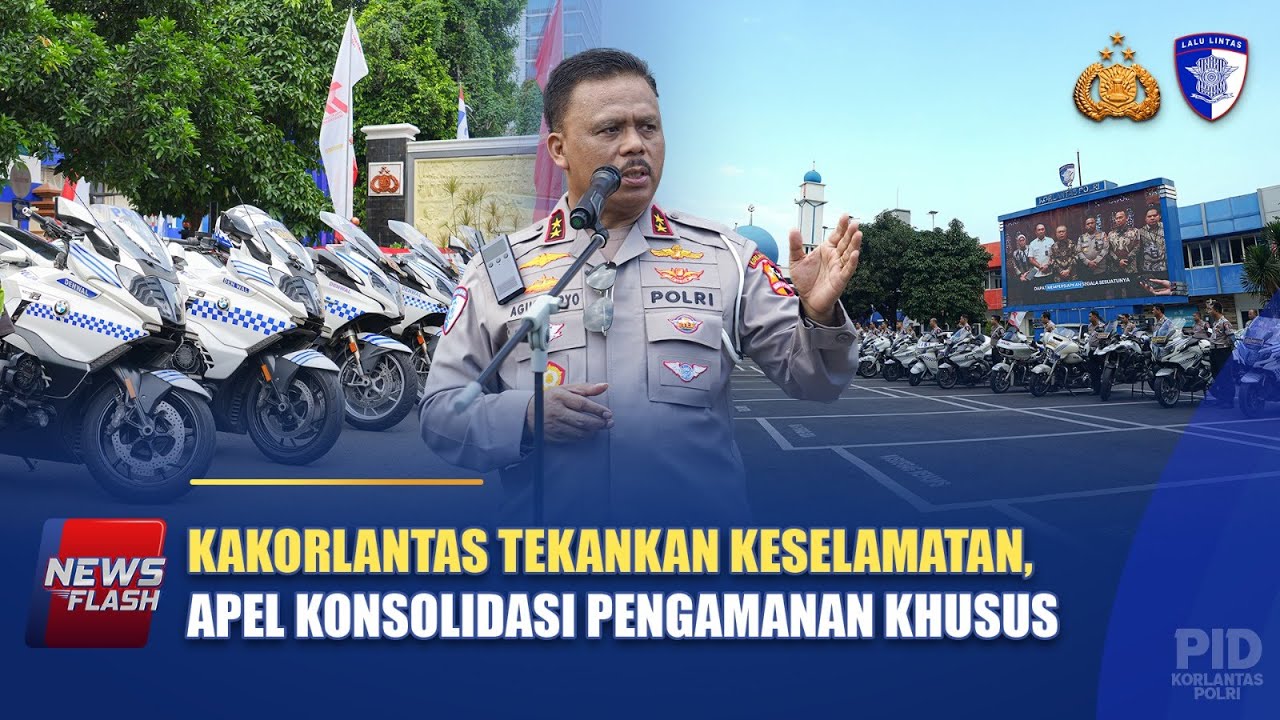 KAKORLANTAS TEKANKAN KESELAMATAN, APEL KONSOLIDASI PENGAMANAN KHUSUS