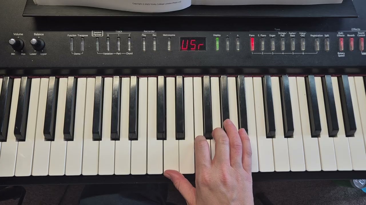 Video 1/3 Choose the Blues Grade 3 Trinity piano exercise