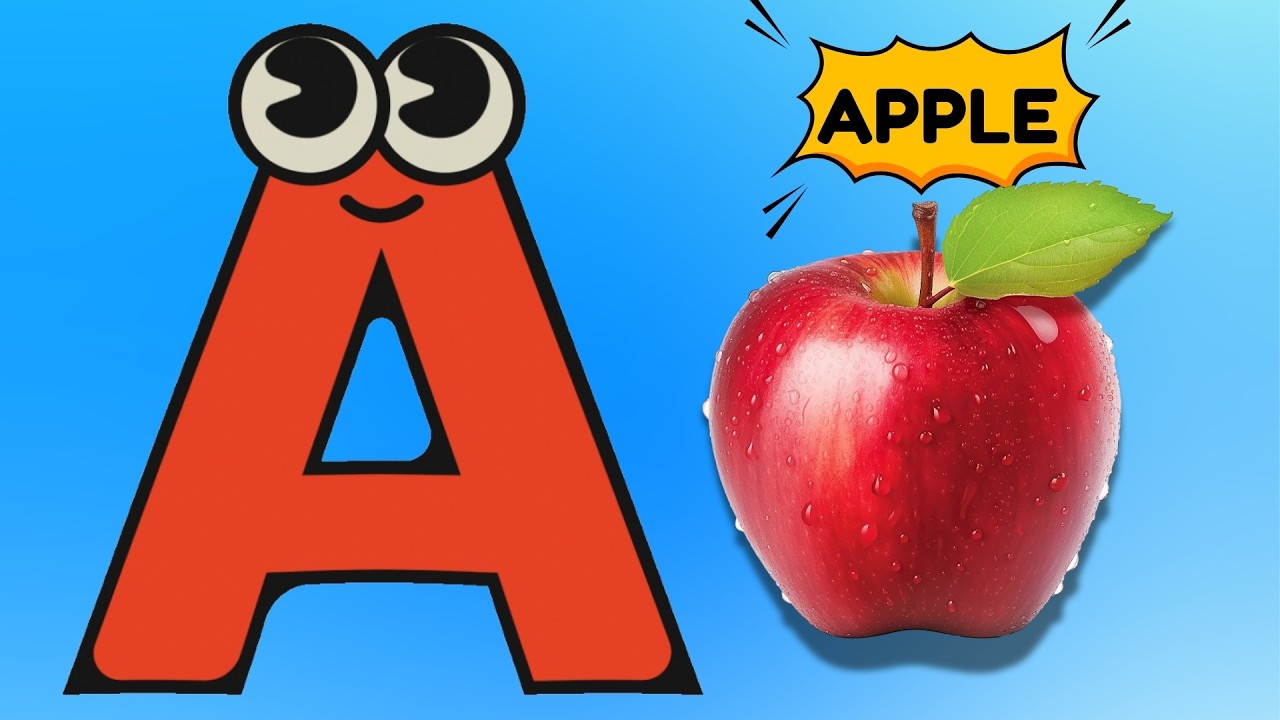 A to Z Alphabet Song for Kids 🔤 | Learn ABCs with Words | Preschool Learning Video