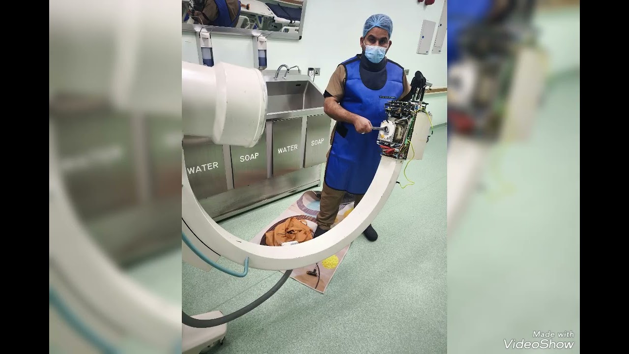 شرح صيانة وتشخيص عطل لجهاز  فلورو  سكوبي C ARM ZIEHM vision 