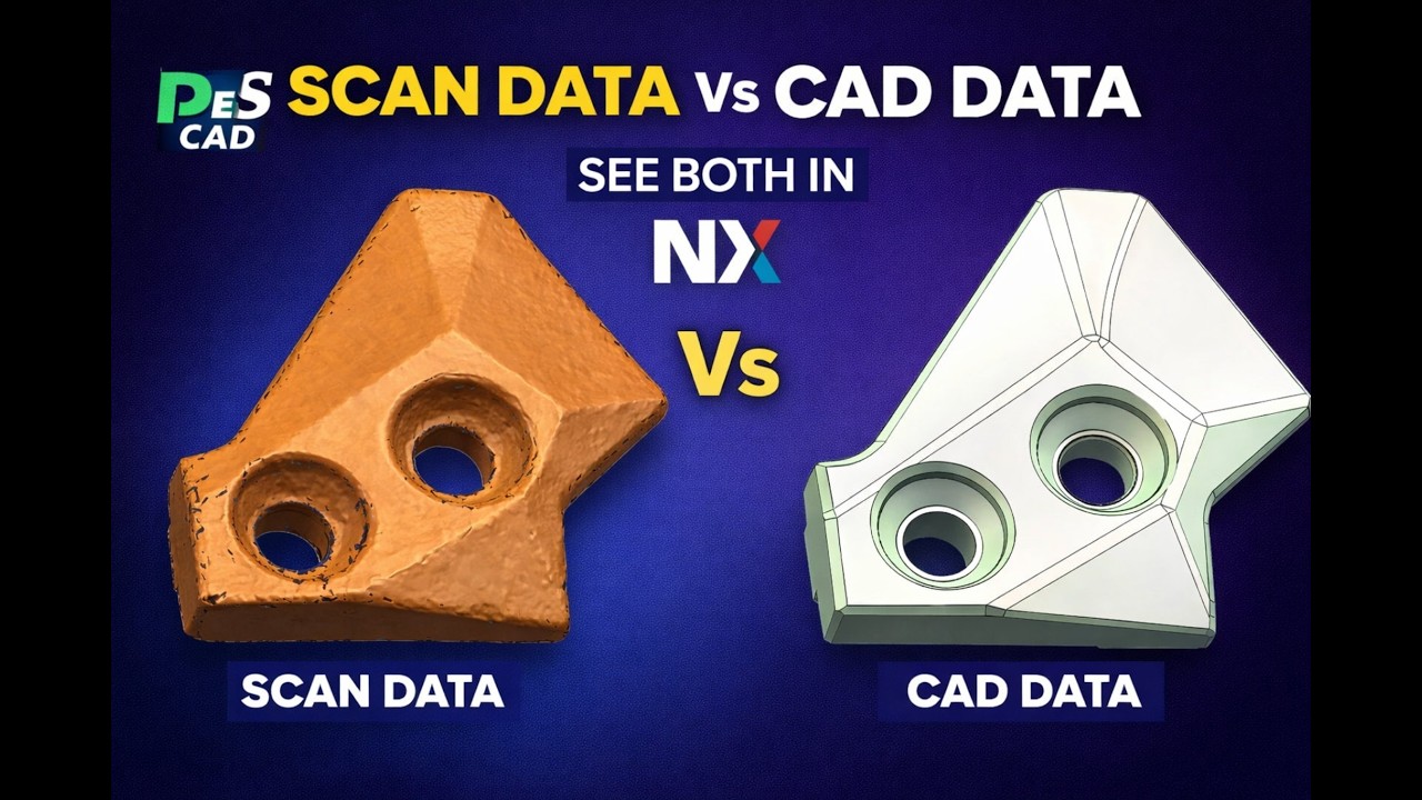👉 NX SURFACING: SCAN DATA → CAD MODEL