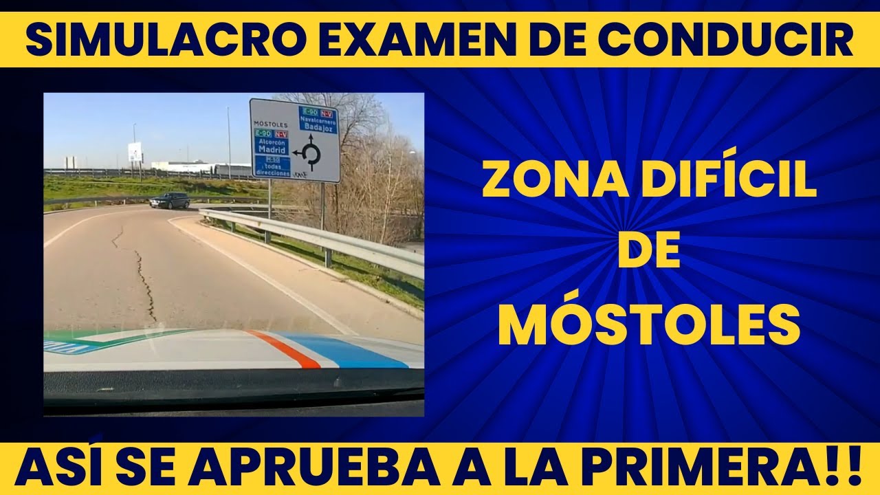 [SIMULACRO]🔴Así se APRUEBA el EXAMEN PRÁCTICO de CONDUCIR en MÓSTOLES a la PRIMERA!!.
