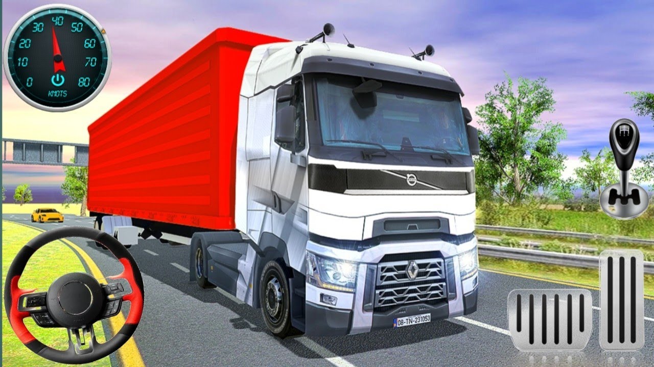 American Truck Cargo Trailer Driving 3D _ Transporter Delivery Truck Simulator _ Android GamePlay