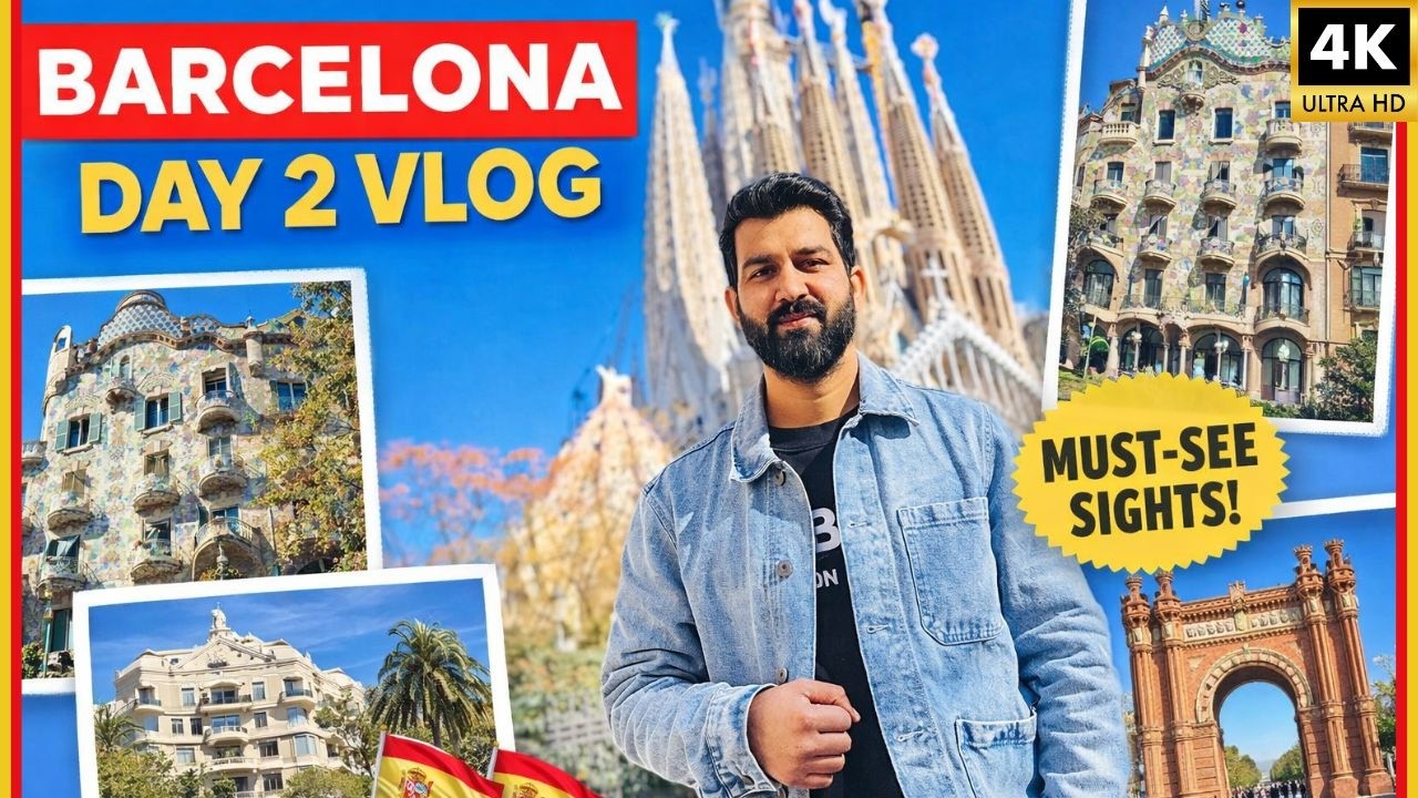Barcelona Day 2 Vlog 🇪🇸 | Sagrada Familia, Casa Batlló, La Pedrera & Arc de Triomf
