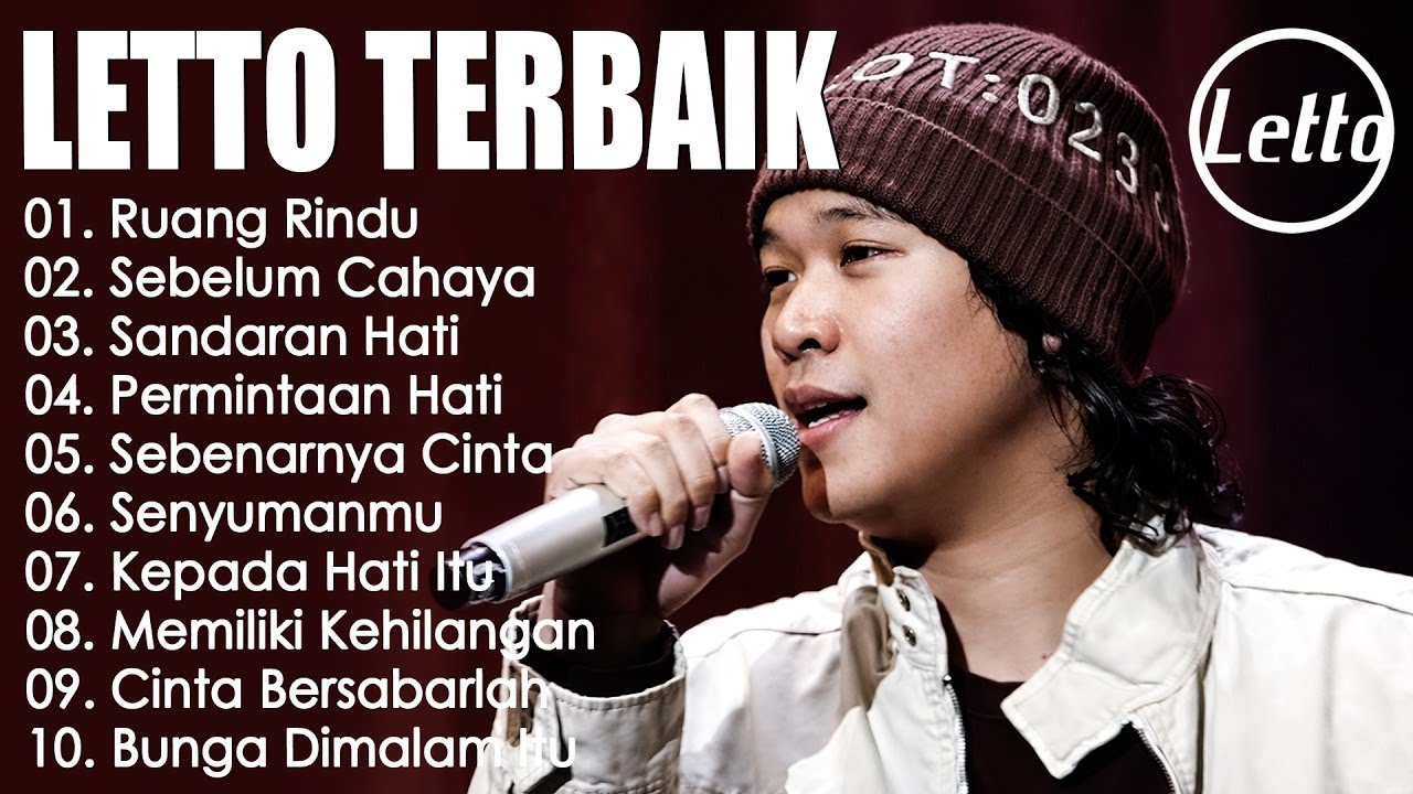 LETTO band (Lirik Lagu) 10 Lagu Terbaik Pilihan || Lagu Pop Paling Menyentuh Hati