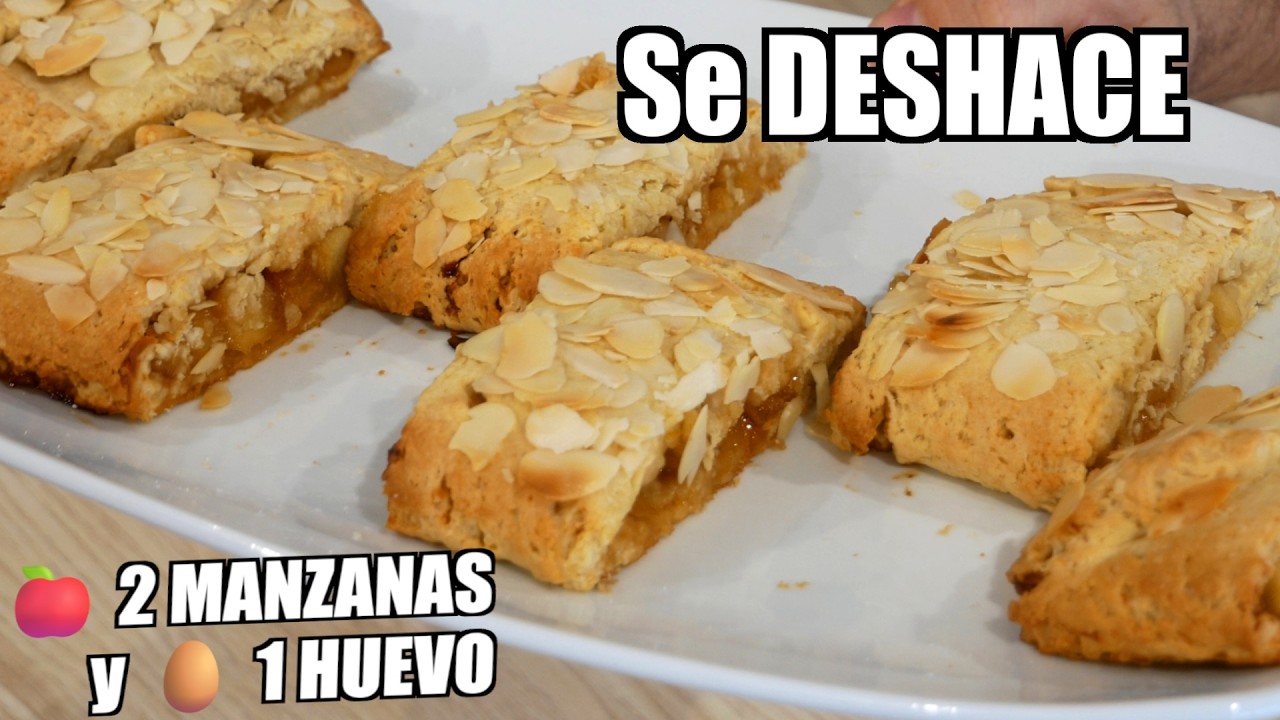 Con 2 manzanas y 1 huevo hice estos biscotti que se DESHACEN