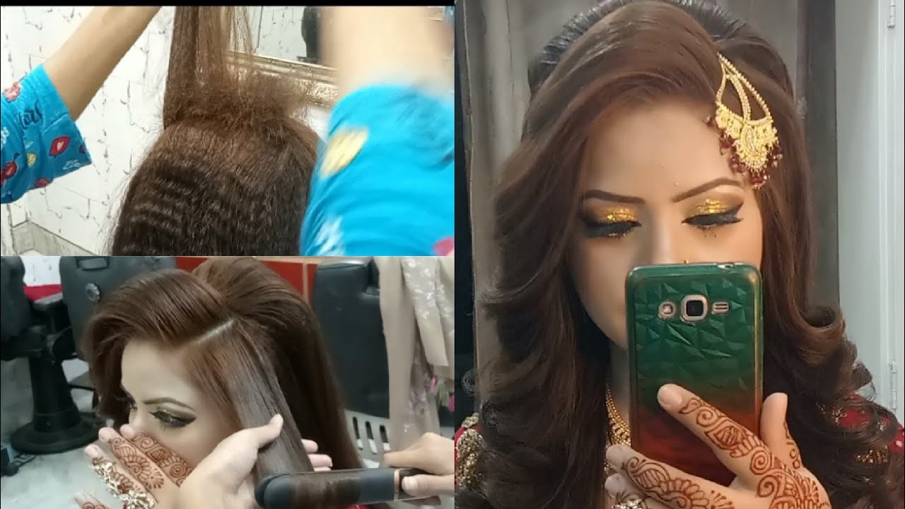 open backcomb hairstyle 😍🌸‎@hoorain salon 