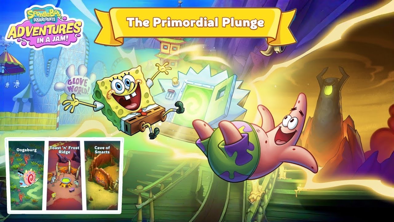 SpongeBob Adventures: In A Jam - Map The Primordial Plunge Chapter 1, 2, 3 Full Walkthrough