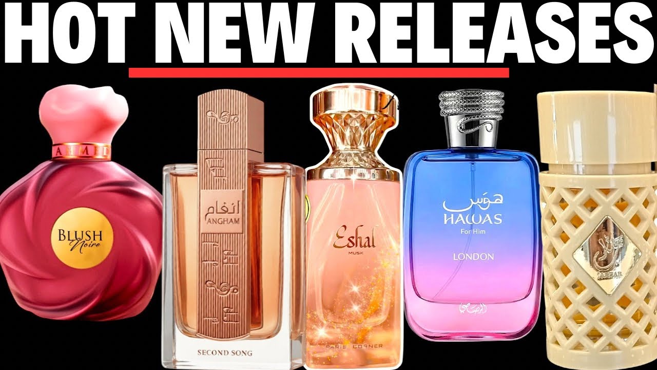 Lattafa Angham Second Song, Hawas London, Eshal Musk, Jazaab Elixir, Ahmed Al Maghribi Blush Noir 