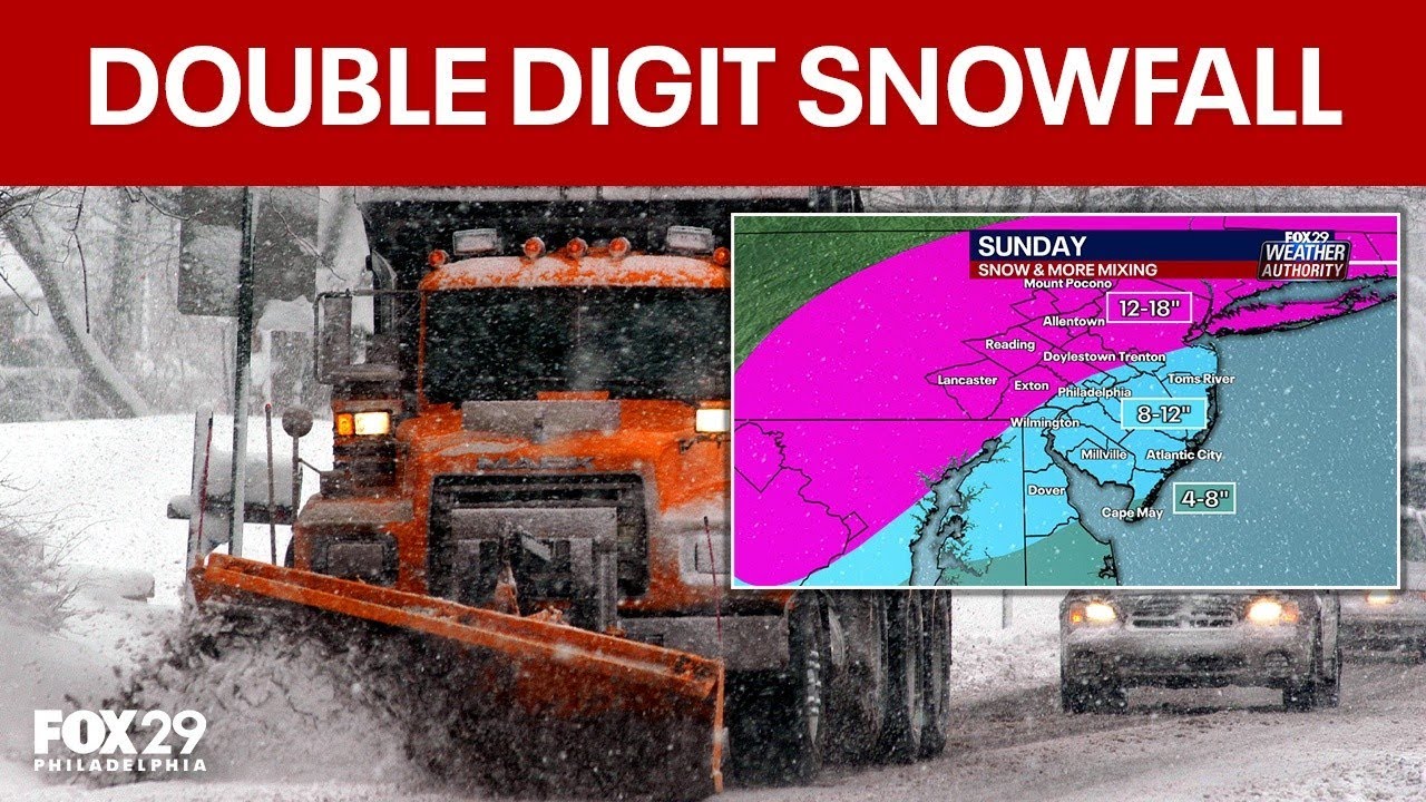 Philly snow forecast: Snowfall totals could reach double-digits this weekend