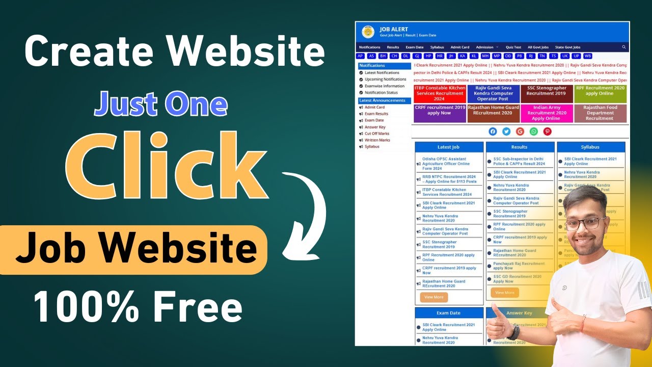 How to Create a Free Job Alert Website in WordPress  (100% Free Job Portal) #kamalvision #jobportals