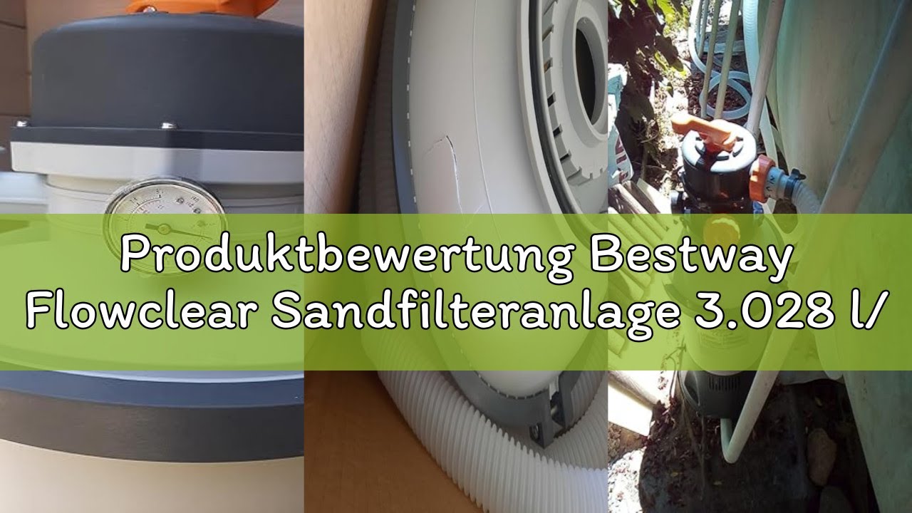 Produktbewertung Bestway Flowclear Sandfilteranlage 3.028 l/h, Grau