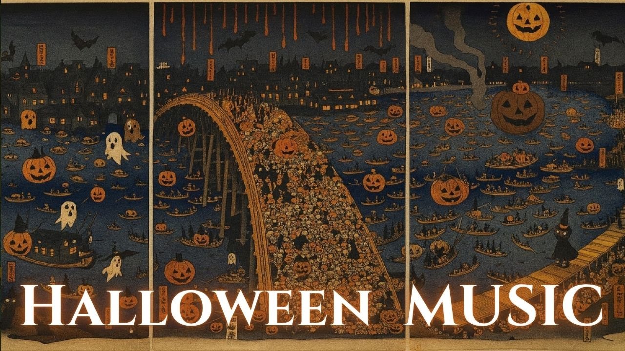 Japanese Halloween Lofi Music – Ghostly Edo Bridge Ambience for Study, Relax & Sleep