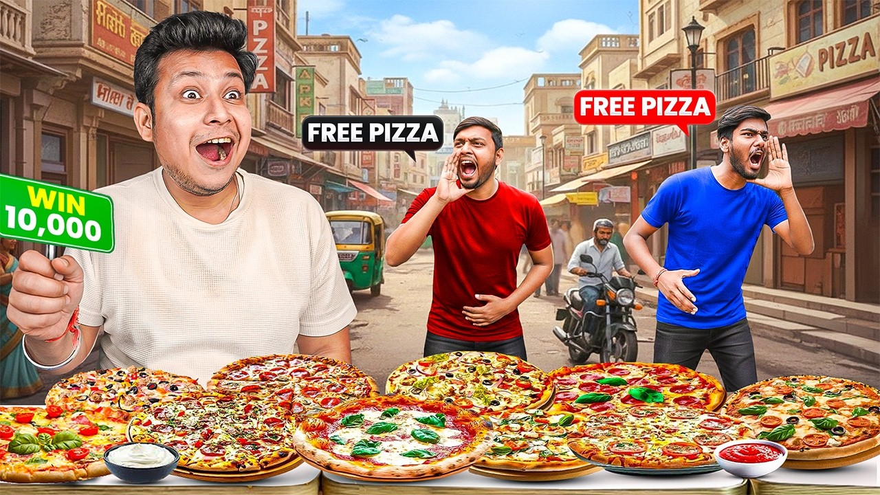Convince Random People For Free Pizza get 10000rs Cash!!!