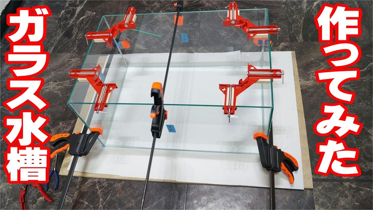 ガラス水槽 自作【自作と採集で水草水槽立ち上げ ADA2023】DIYで作ってみた