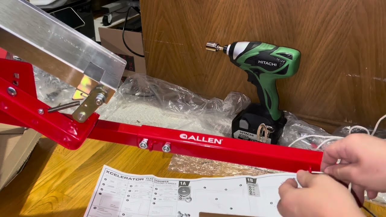 射擊趣味⚠️安裝飛靶發射器Allen Xcelerator Clay Thrower