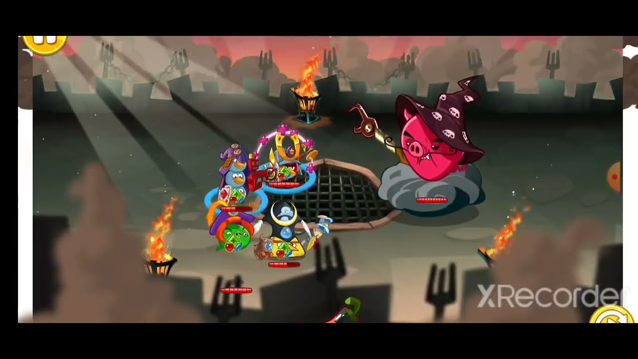 Angry birds epic Wizpig boss fight