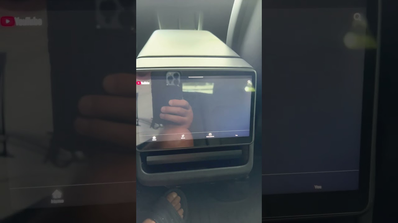 Rear screen capabilities of the new model 3/Y #juniper #electriccar