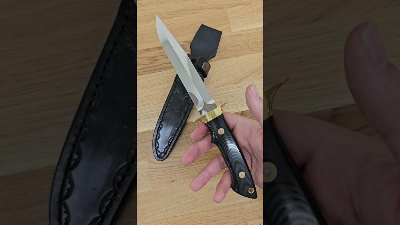 Boot Knife with Black Micarta by Deon Nel