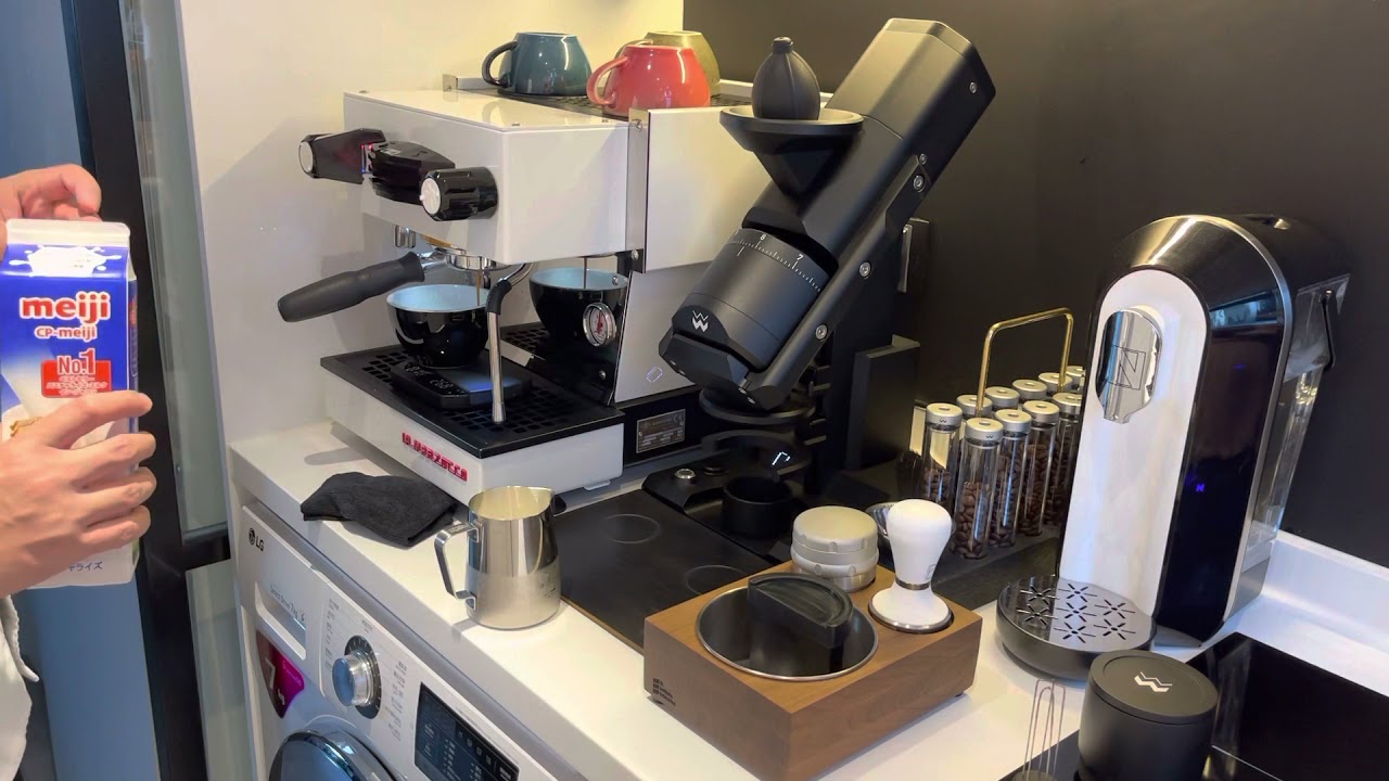 La marzocco linea mini & Weber workshops eg-1 latte art Swan