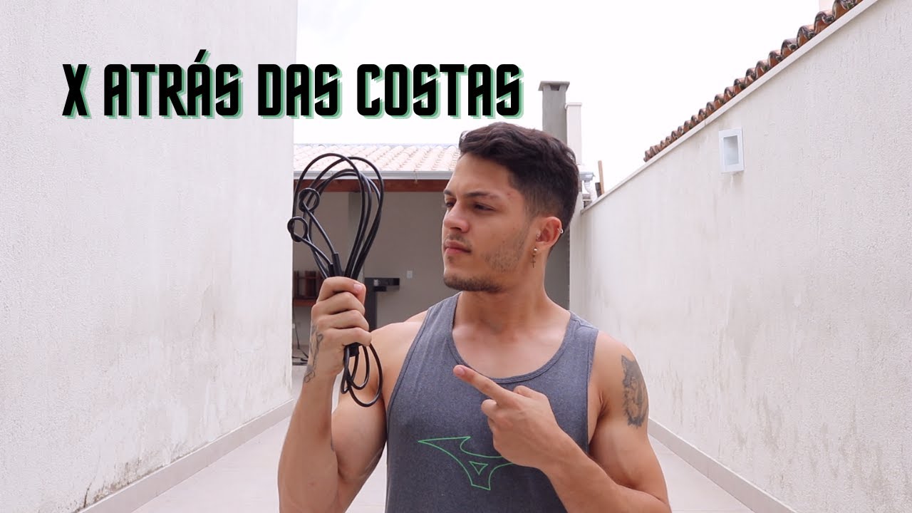 X atrás das costas, Behind-the-back cross | Tutorial de corda 004