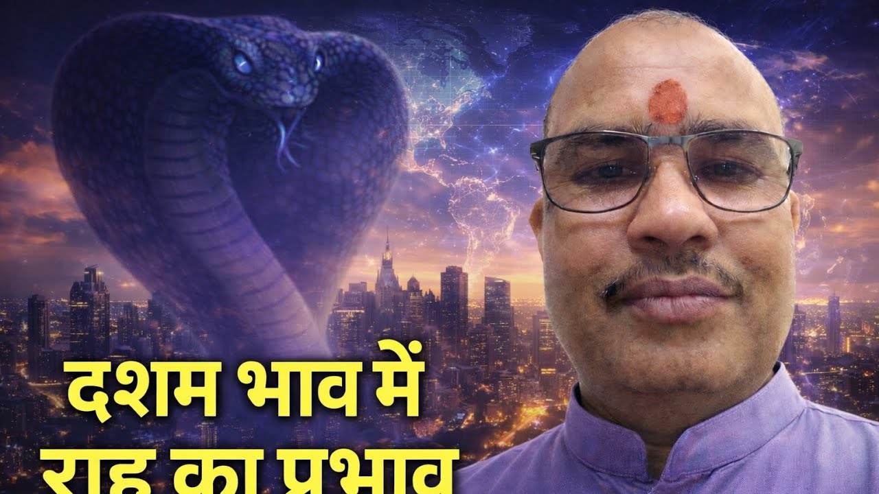 दशम भाव में राहु का प्रभाव | करियर, नौकरी, बिज़नेस, मान-सम्मान पर असर | शुभ-अशुभ फल व अचूक उपाय 🌼