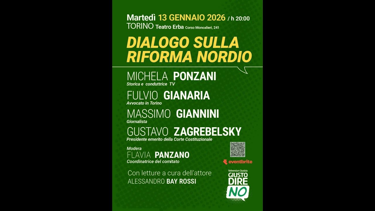 DIALOGO SULLA RIFORMA NORDIO