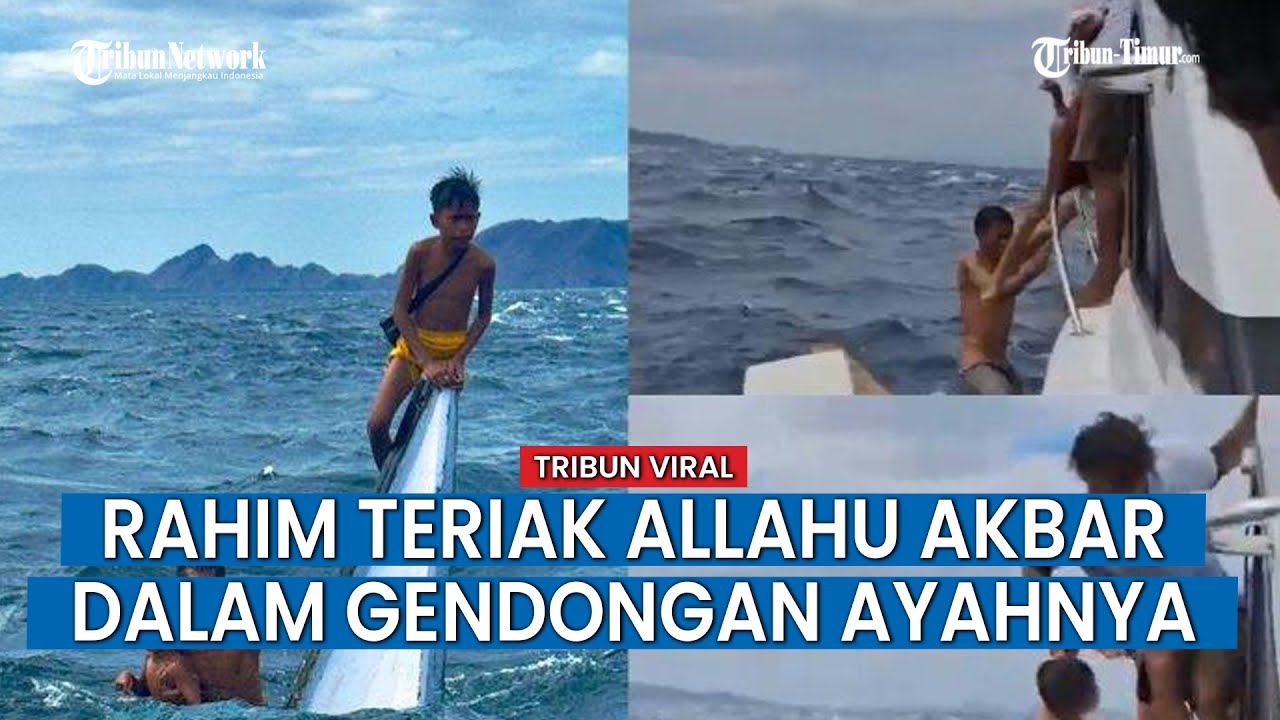 Cerita Aco Selamatkan Anaknya yang Teriak Allahu Akbar Saat Kapal Karam di Selat Lintah
