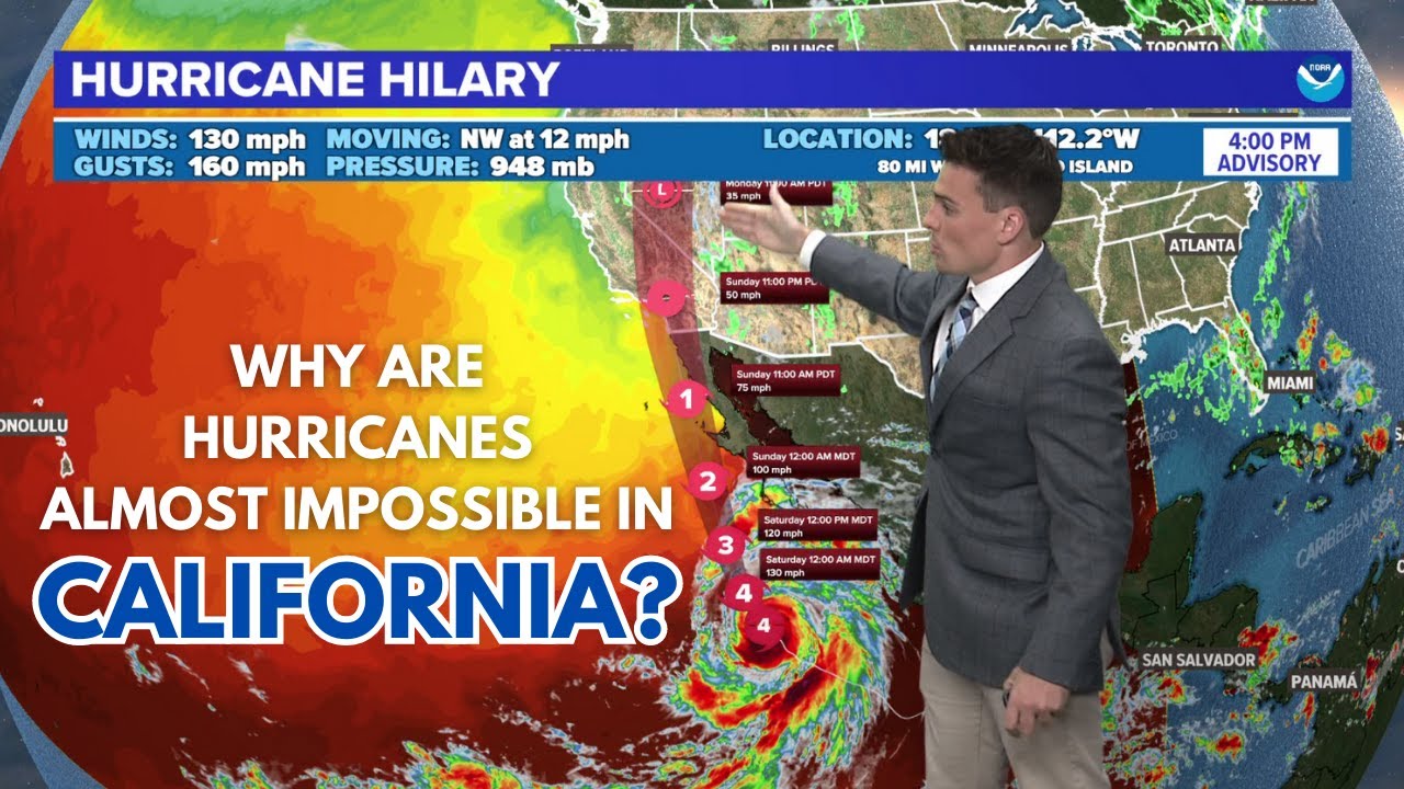 Why do hurricanes so rarely track toward California? | Hurricane Hilary 2023