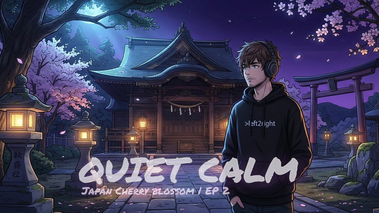 Midnight Zen – Quiet Shrine Shadows [lo-fi / Japanese Koto and Piano]